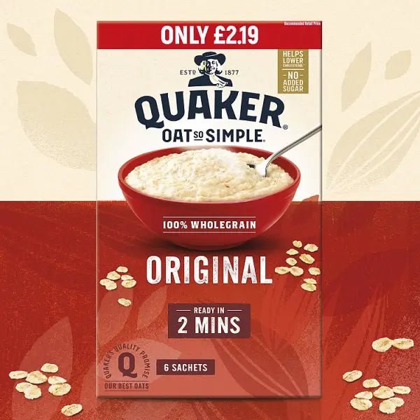 Quaker Oat So Simple Original Porridge Sachets (Case of 8)