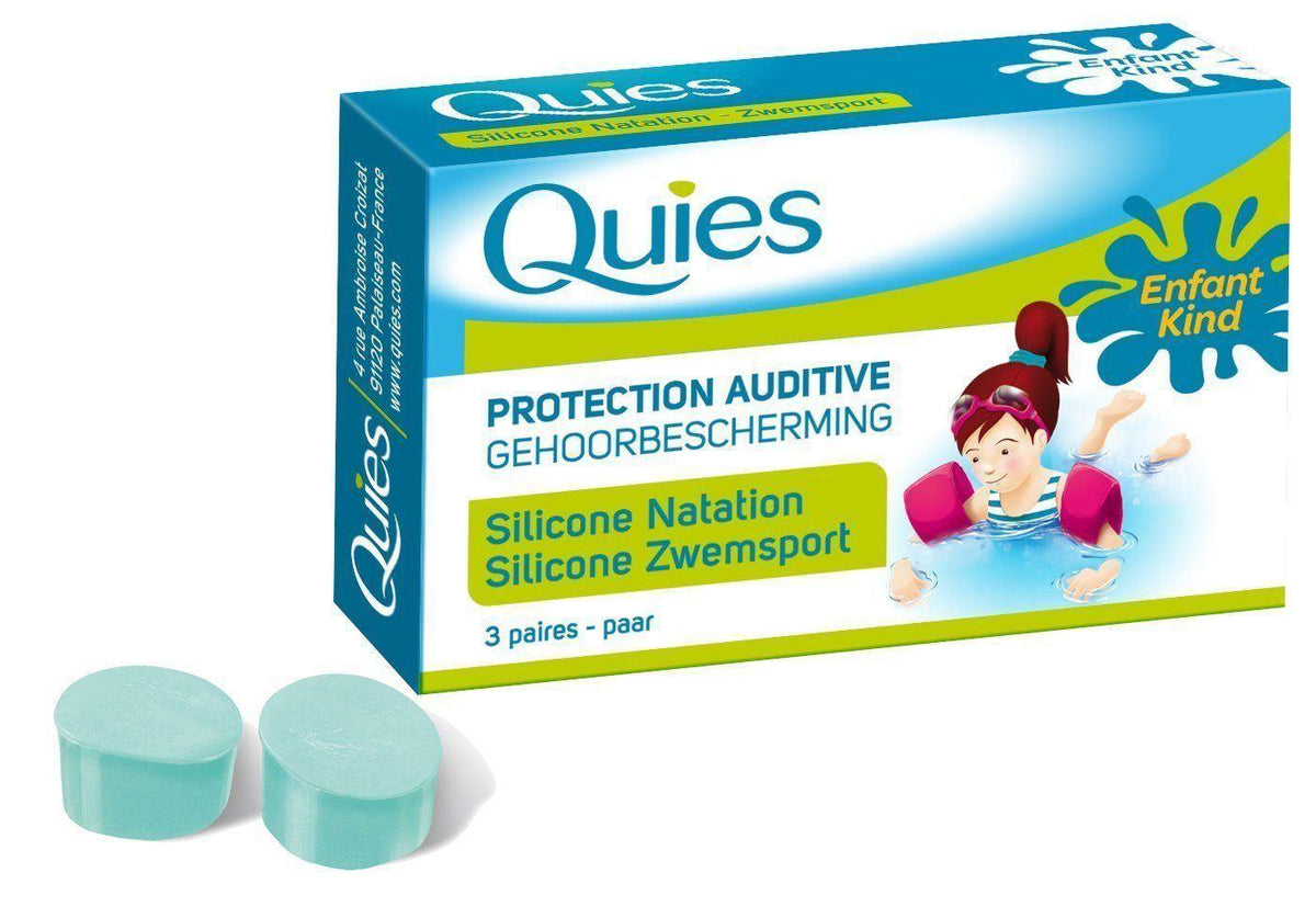 Quies Silicone Swimming Ear Plugs Children (3 Pairs)