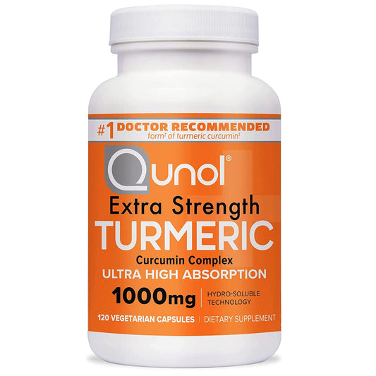 Qunol Turmeric Curcumin 1000mg Ultra High Absorption – 120 Count