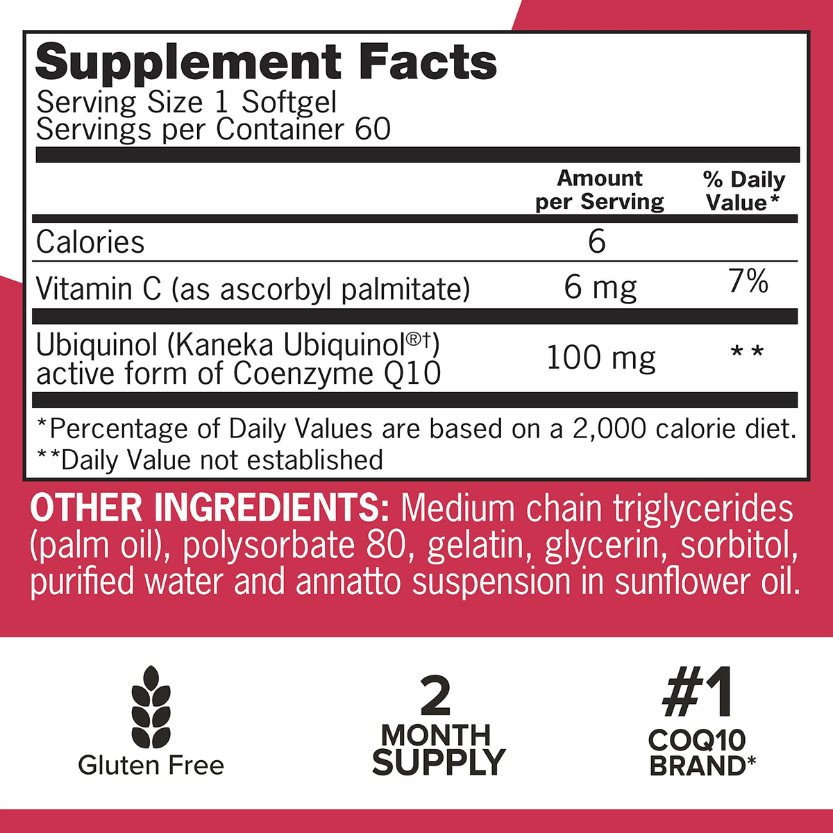 Qunol Ubiquinol CoQ10 100mg Softgels – Superior Absorption, Heart Health & Blood Pressure Support | 60 Count