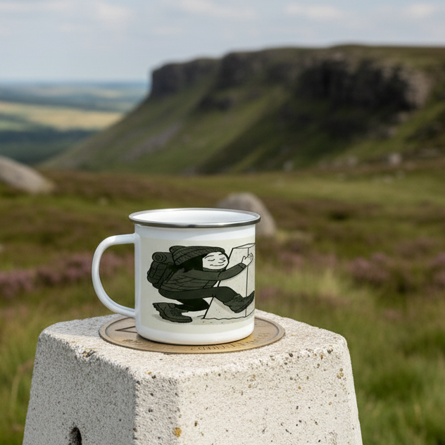 Trig Shagger – 12oz Enamel Camping Mug