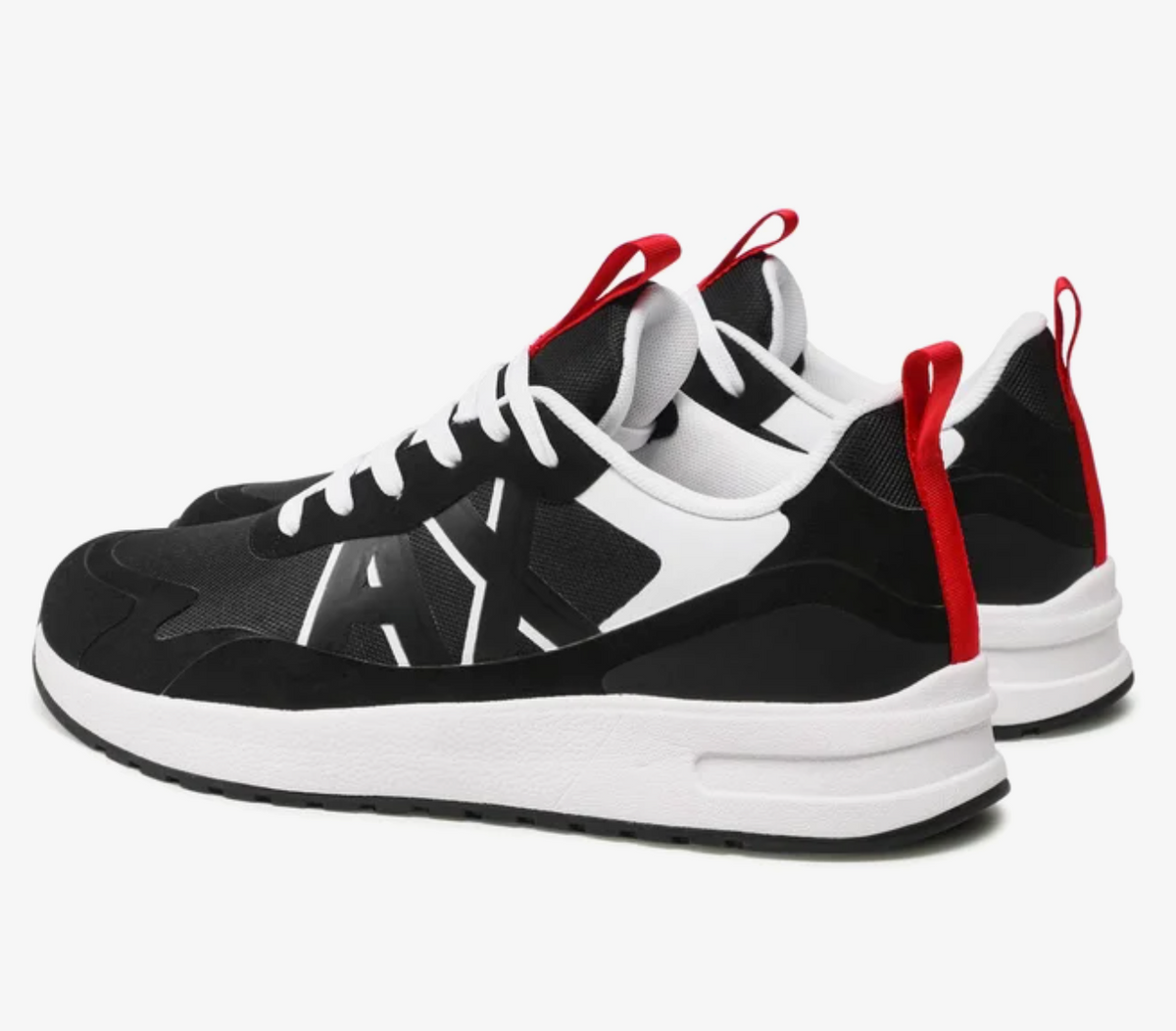 UK 12 Armani Exchange XUX114 XV514 Men’s Black Sneakers – EU 45