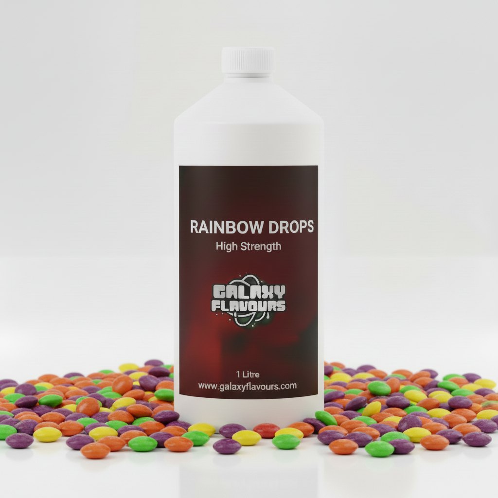 Rainbow Drops Food Flavouring - Professional High Strength - 1 Litre