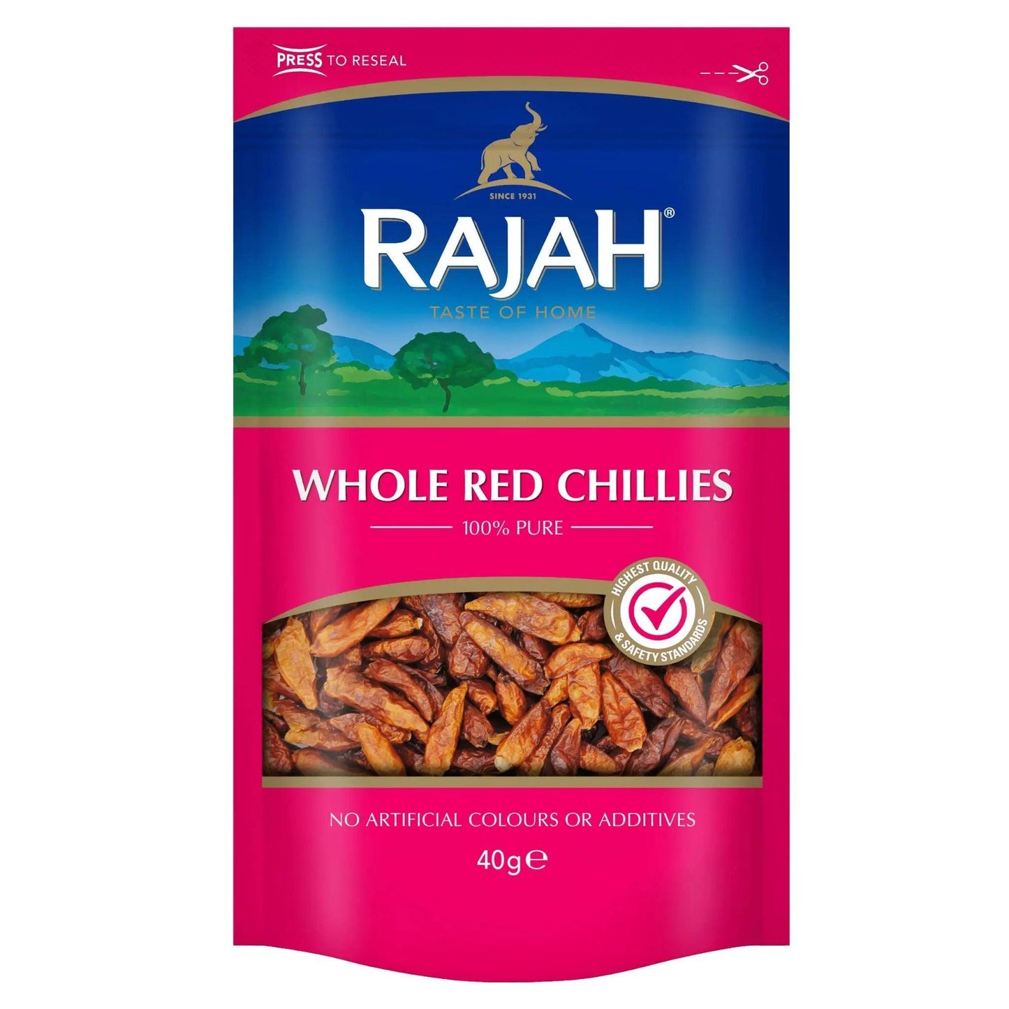 Rajah Whole Red Chillies 40g
