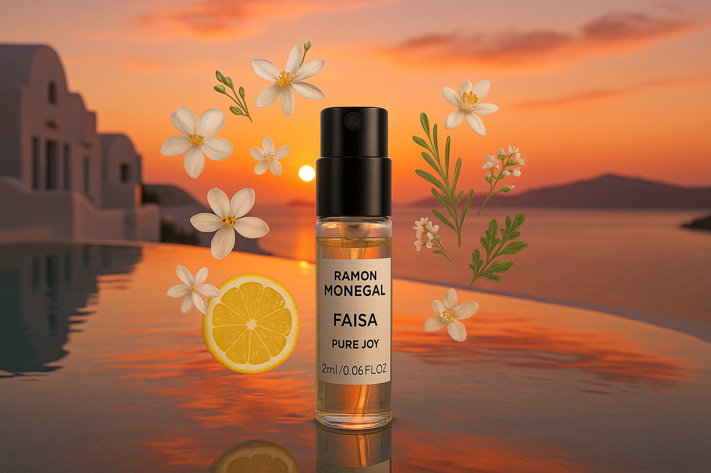 Ramon Monegal Faisa Pure Joy official perfume sample 2ml 0.06 fl.o.z. perfume tester