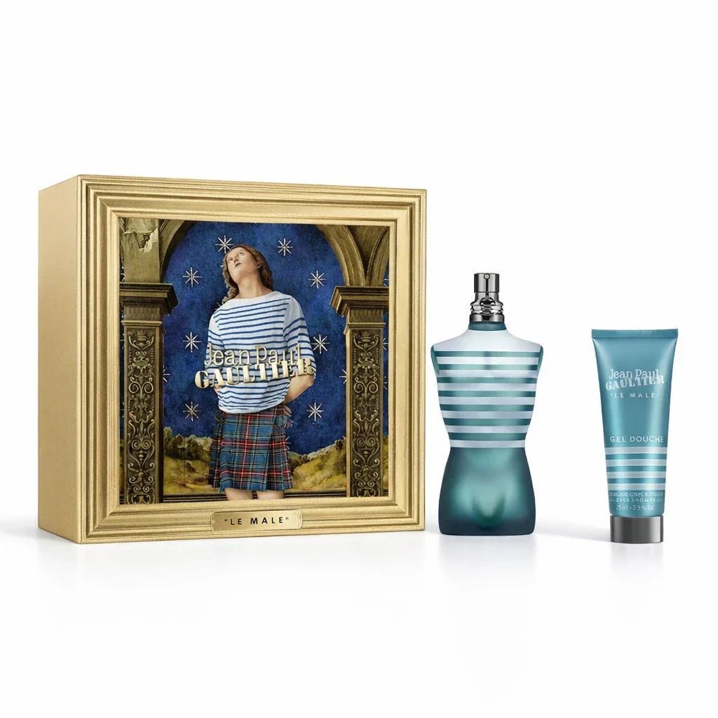Jean Paul Gaultier Le Male Gift Set 125ml EDT  + 50ml Aftershave Balm + 75g Deodorant Stick