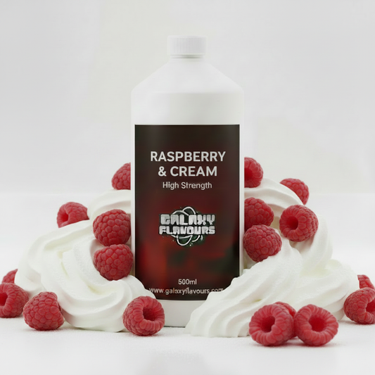 Raspberry and Cream Food Flavouring - Professional High Strength - 500ml