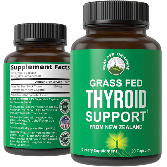 Raw Desiccated Thyroid Supplement | Grass-Fed NZ Beef Neck & Thyroid Capsules