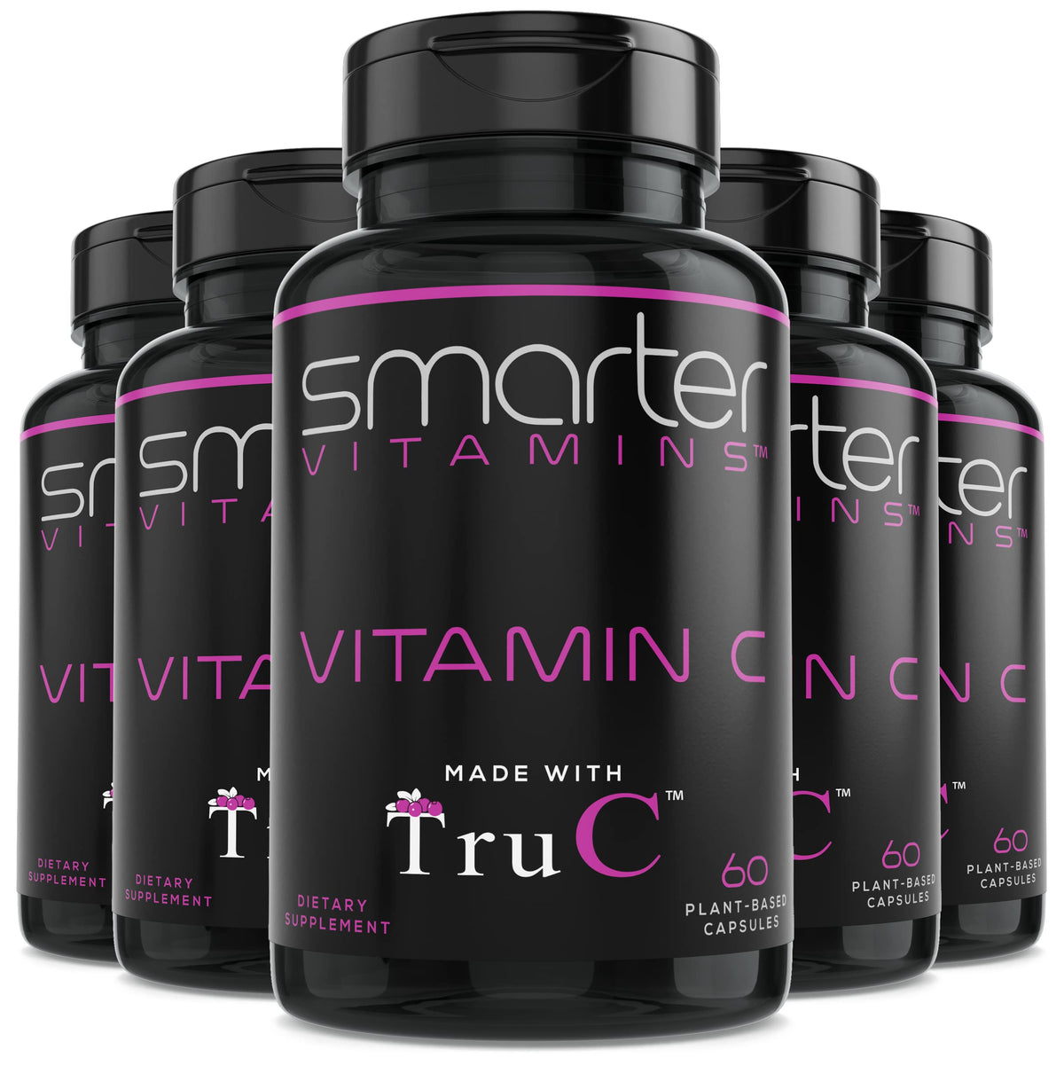 (5 Pack) Raw Whole Food Vitamin C from Berries – Plant-Based, Vegan | SmarterVitamins