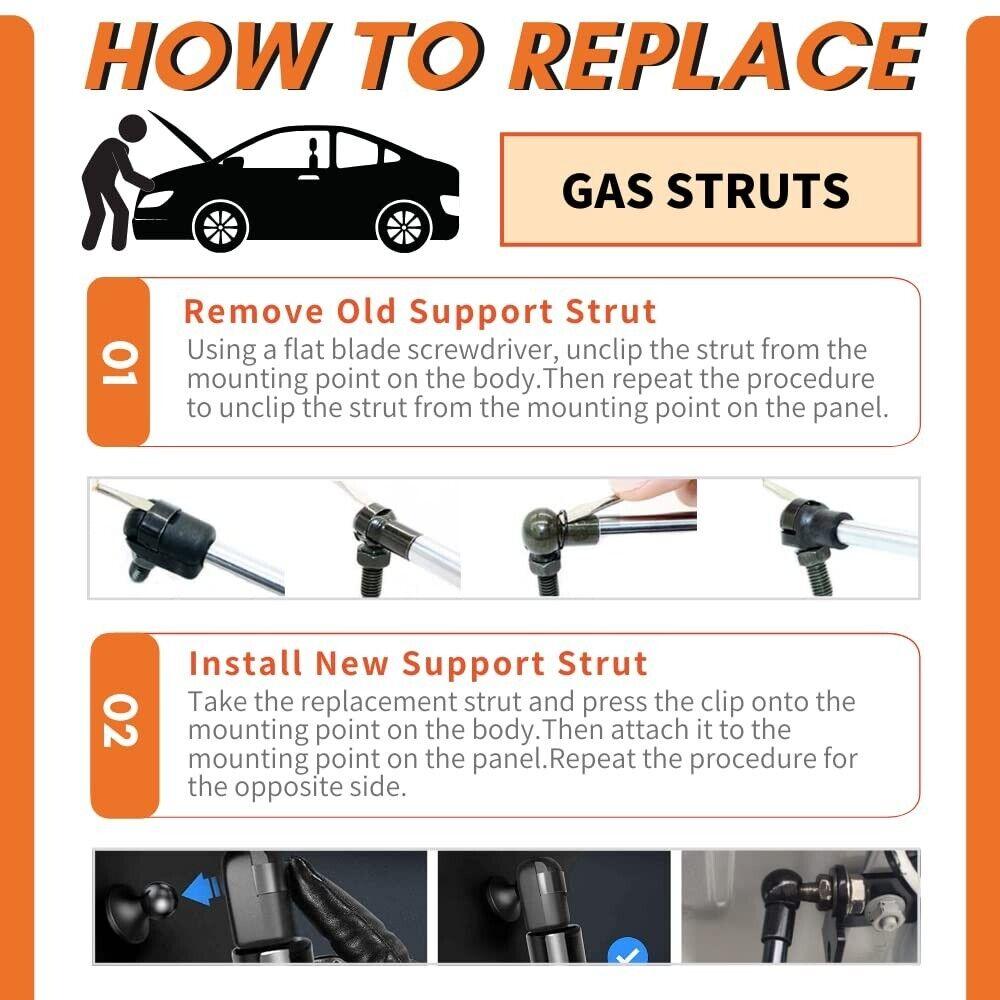Rear Liftgate Gas Charged Lift Support for Chrysler 300M 1999-2004