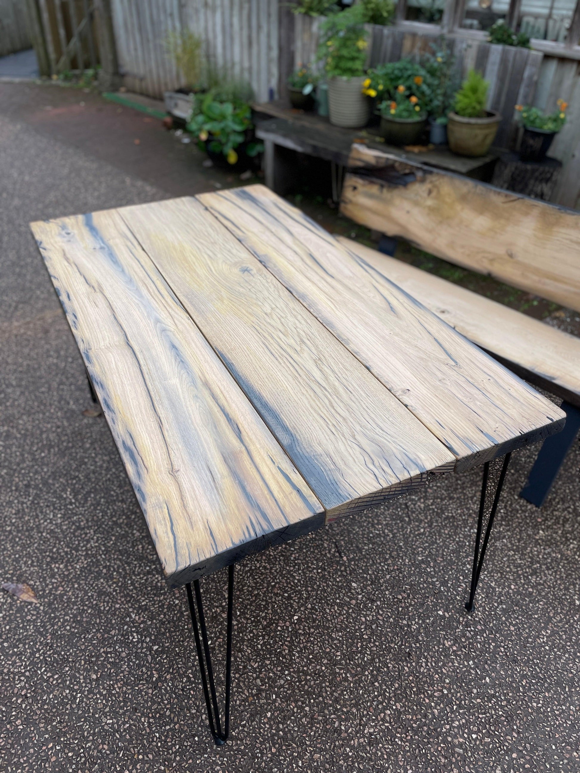Reclaimed Plymouth Dry Dock Oak Table - Made to Measure