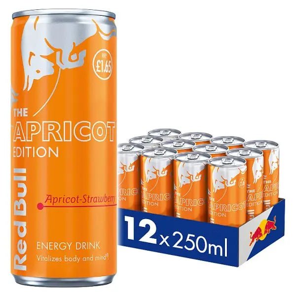 Red Bull Energy Drink Apricot Edition 250ml 12 Pack (Case of 12)