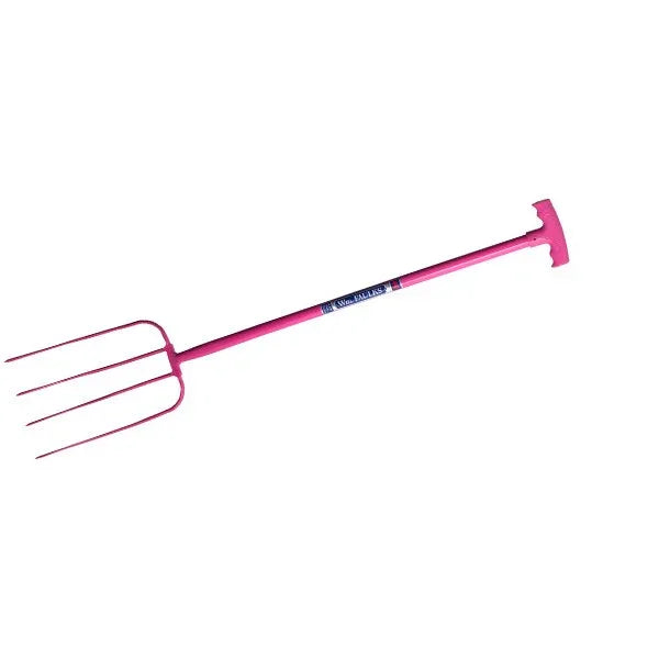 Red Gorilla 4 Prong Manure Fork with straight Handle CLEARANCE