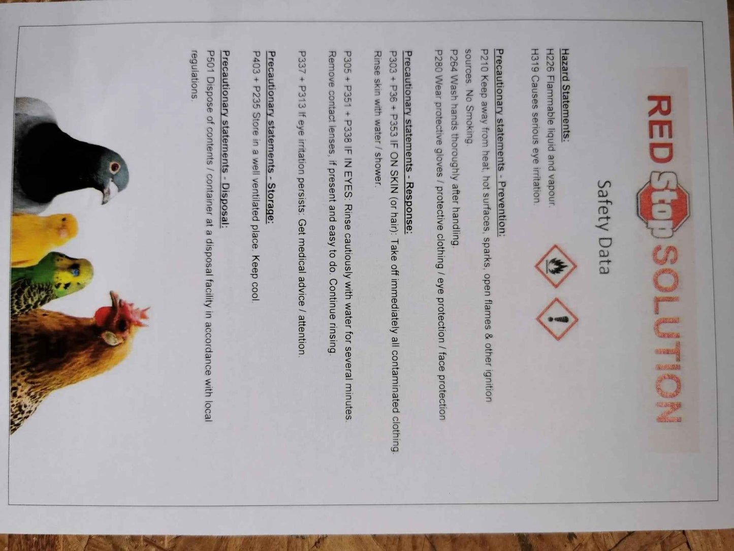 Red Stop concentrate solution for RED MITE control