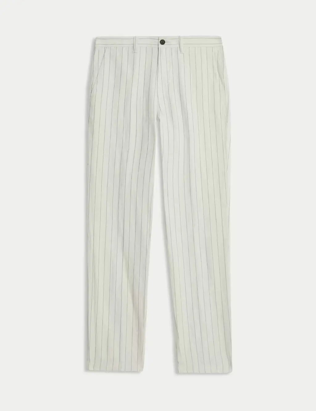 Regular Fit Cotton Linen Blend Chinos