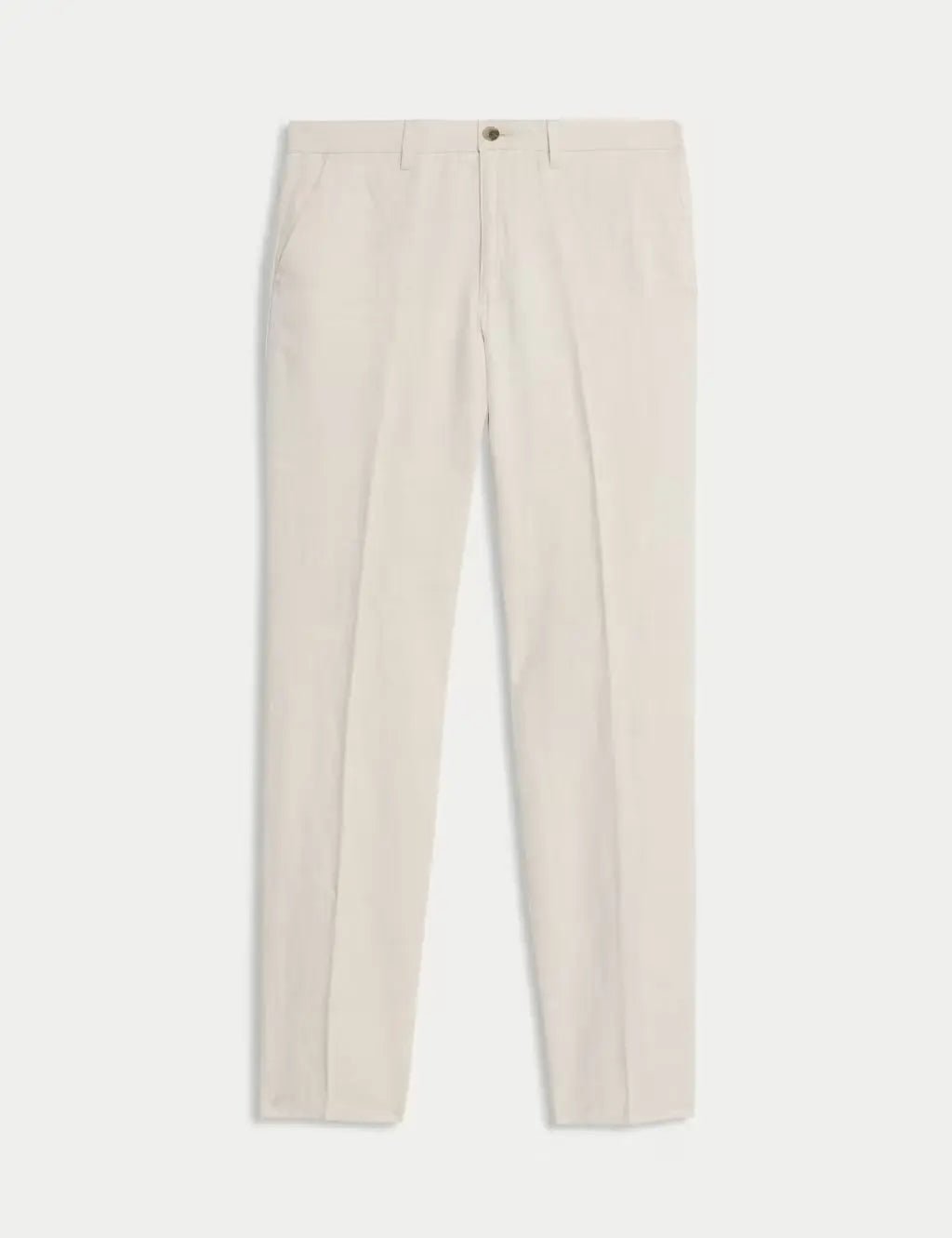 Regular Fit Cotton Linen Blend Chinos