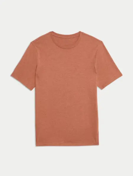 Regular Fit Pure Cotton Crew Neck T-Shirt