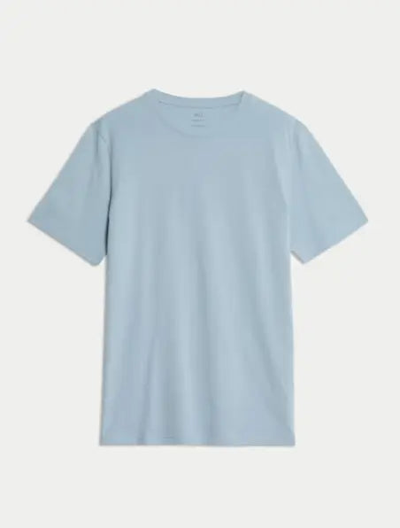 Regular Fit Pure Cotton Crew Neck T-Shirt