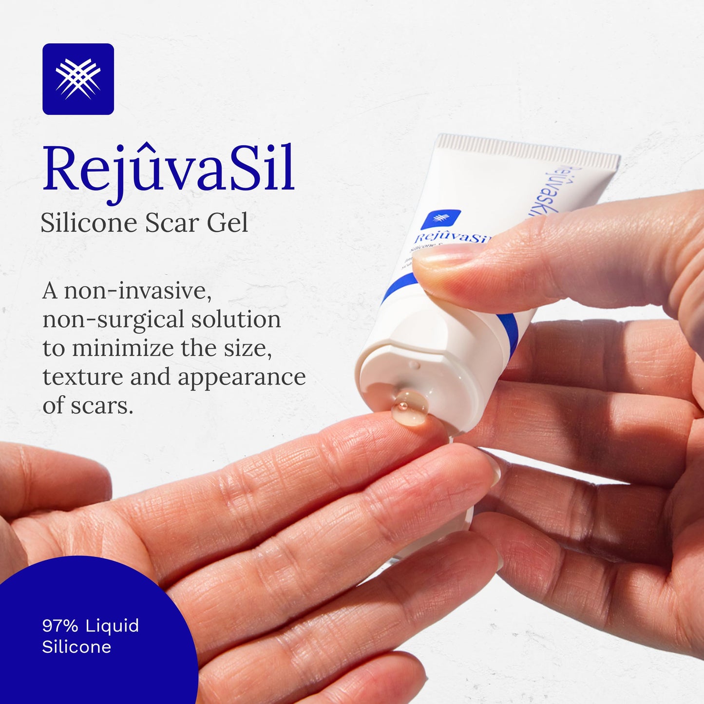 RejuvaSil Silicone Scar Gel by Rejuvaskin | Smooths Scars & Soothes Itching