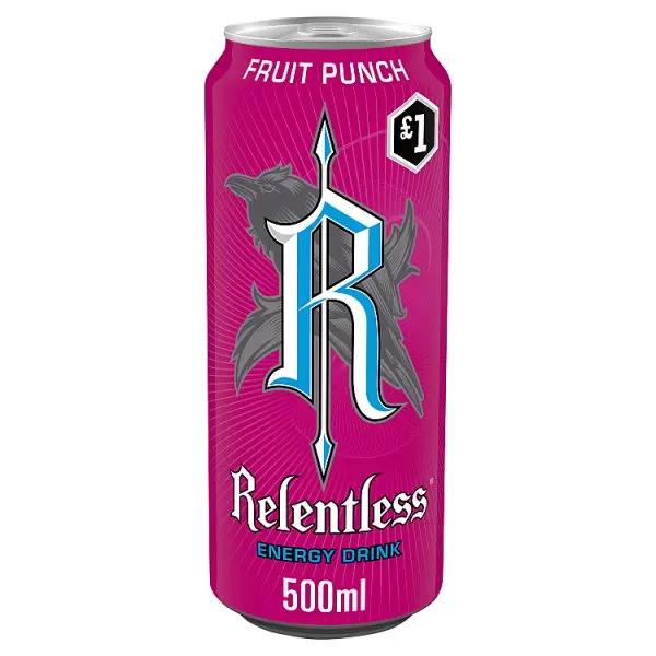 Relentless Fruit Punch Energy Drink 500ml (Case of 12)