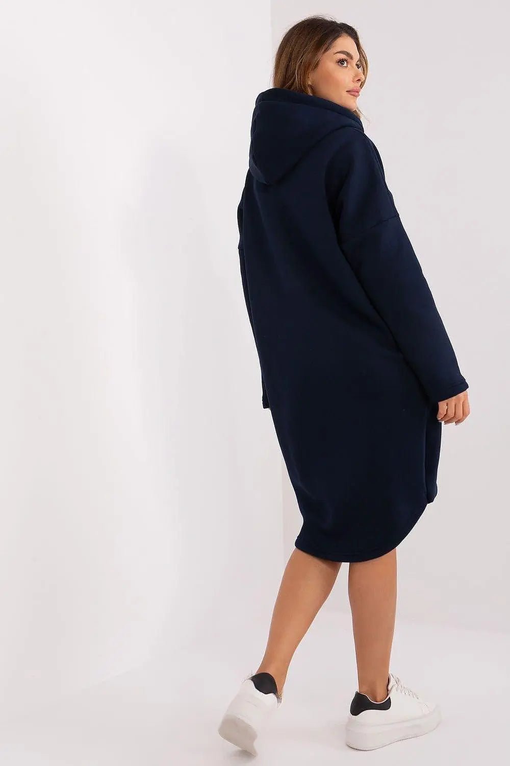 Relevance sporty style extended sweatshirt