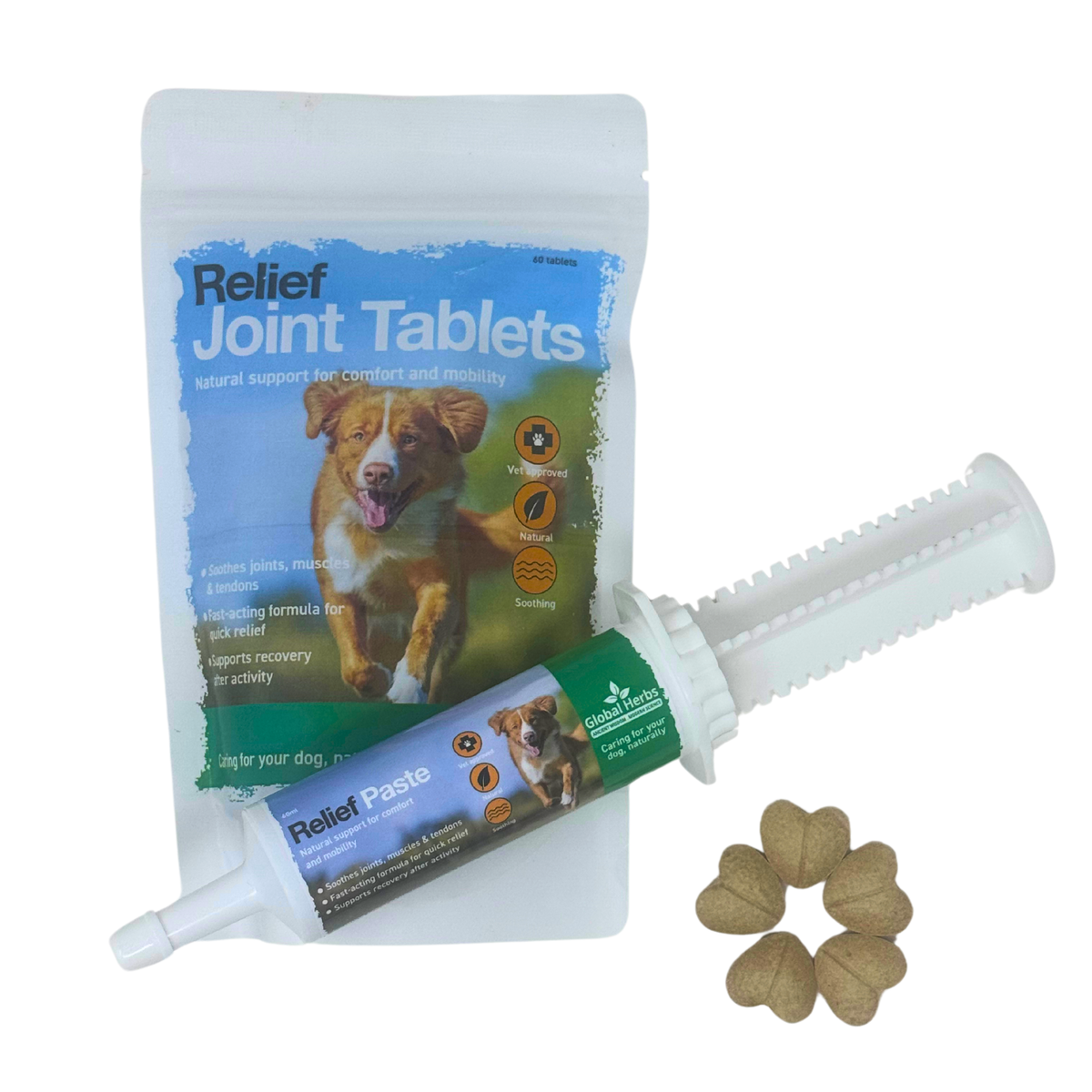 Relief Tablets (60) - Global Herbs  - Canine