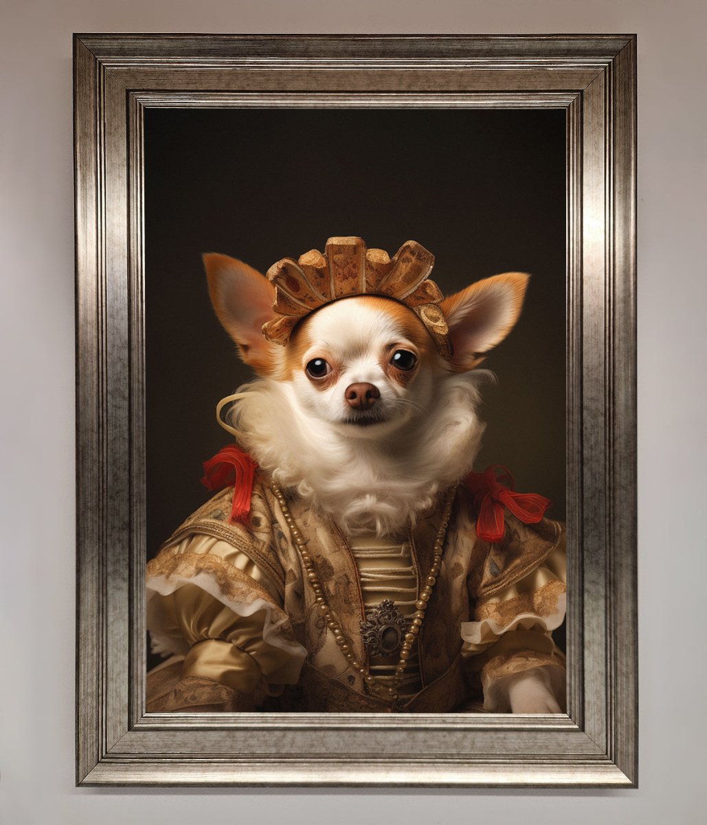 Renaissance Chihuahua Framed Print