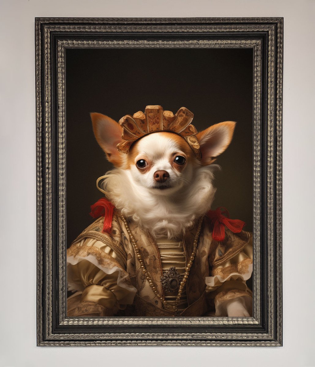 Renaissance Chihuahua Framed Print