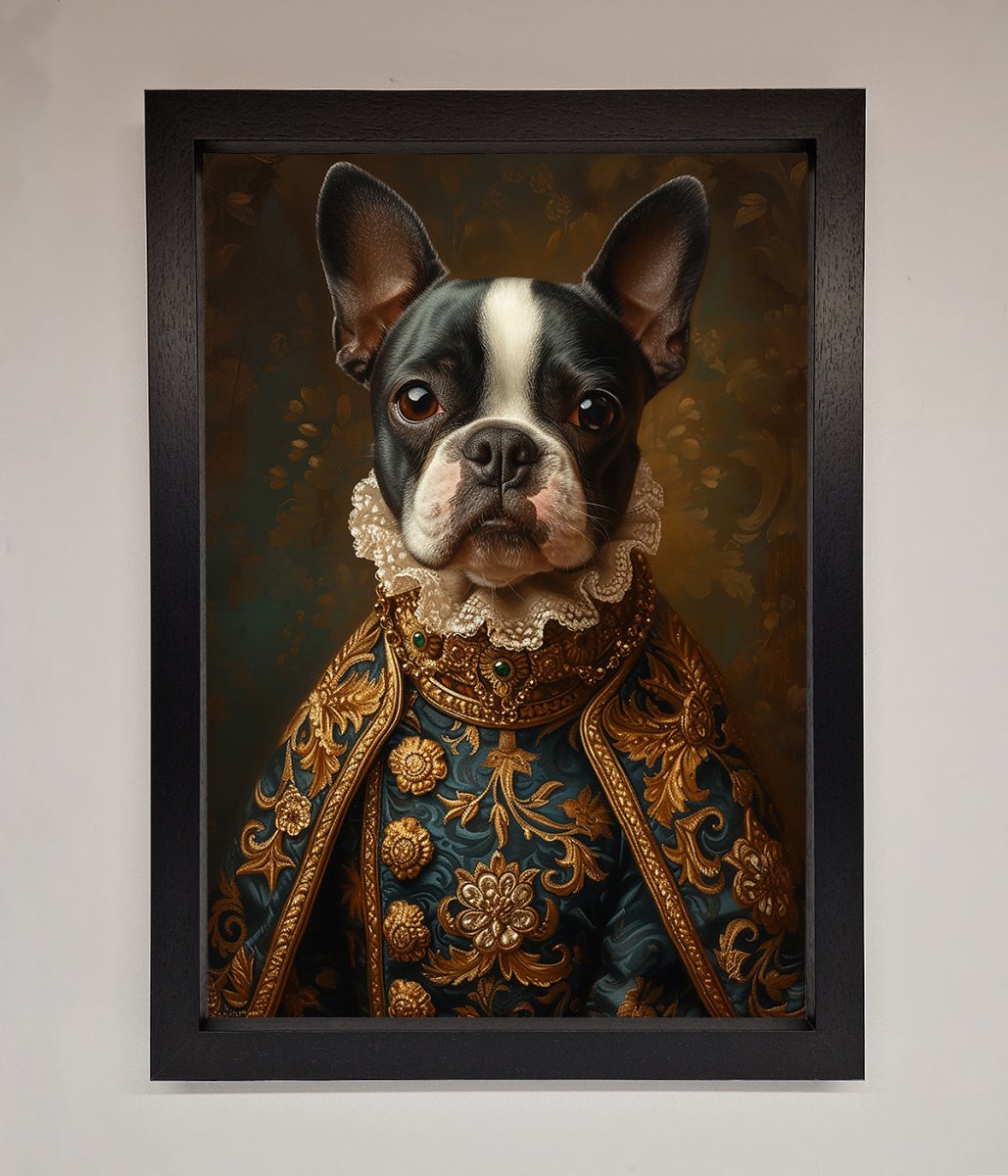Renaissance French Bulldog Framed Print