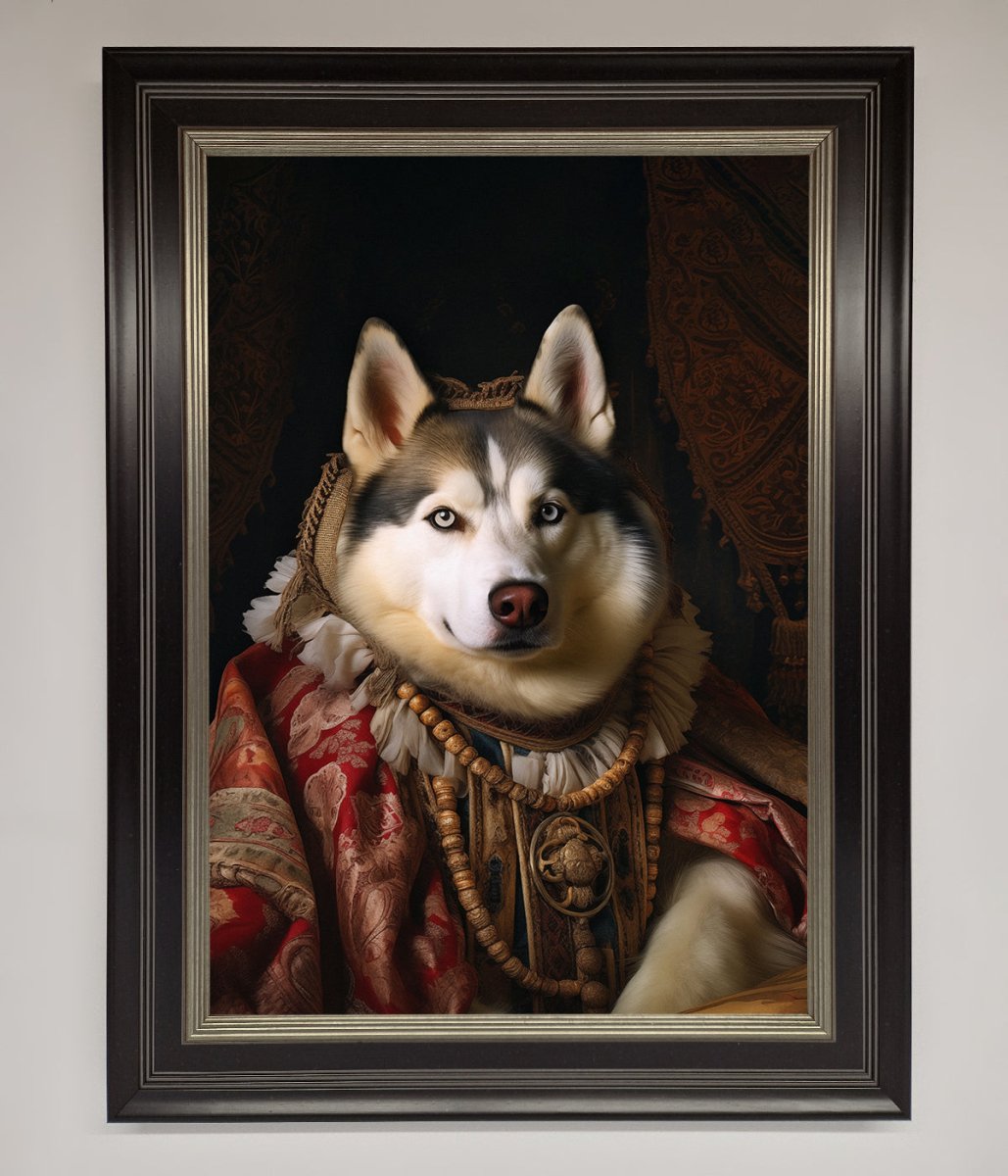 Renaissance Husky Framed Print