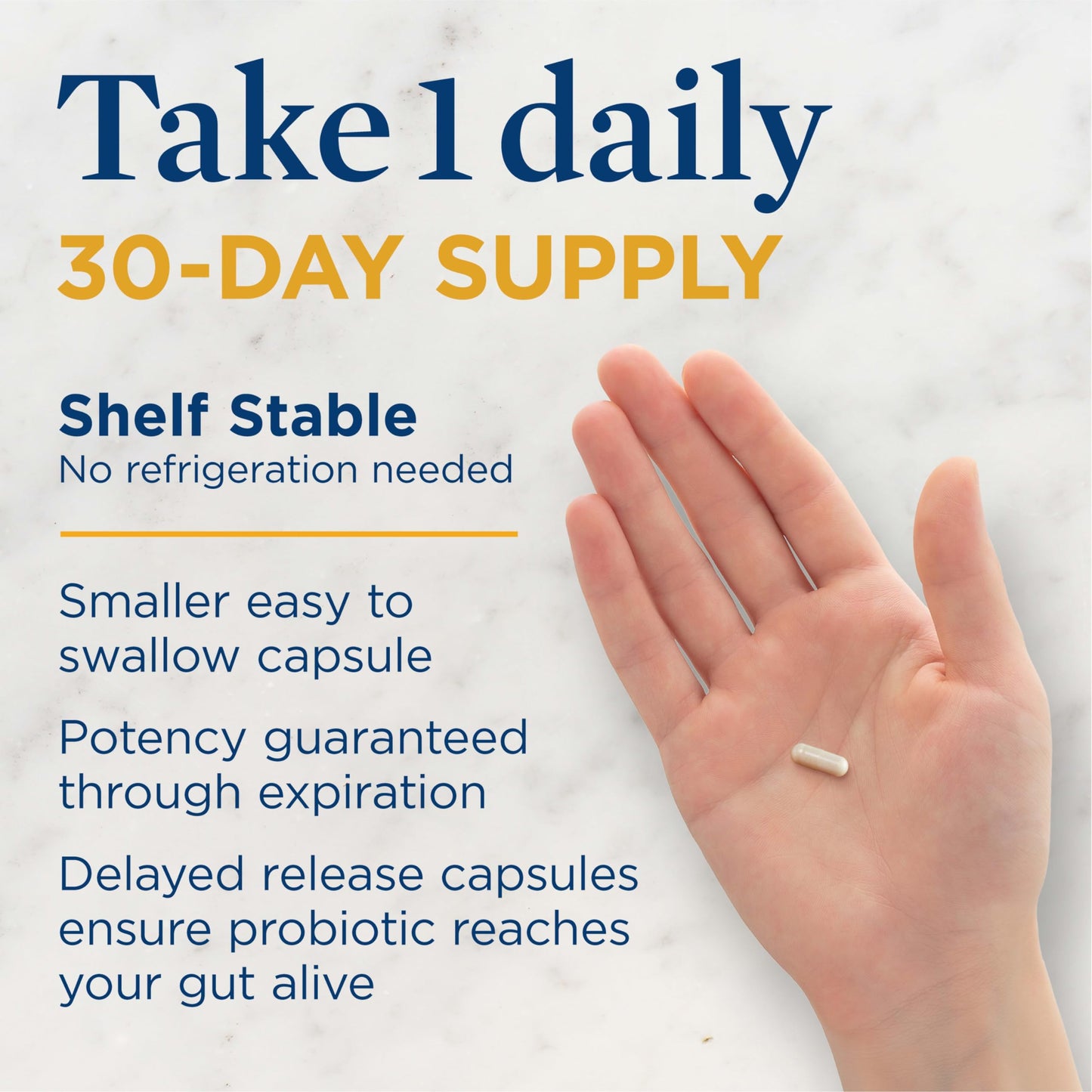 Renew Life Everyday Go-Pack Probiotic Capsules — 15 Billion CFU, 30 Count | Gluten-Free, Dairy-Free, Soy-Free | L. rhamnosus GG