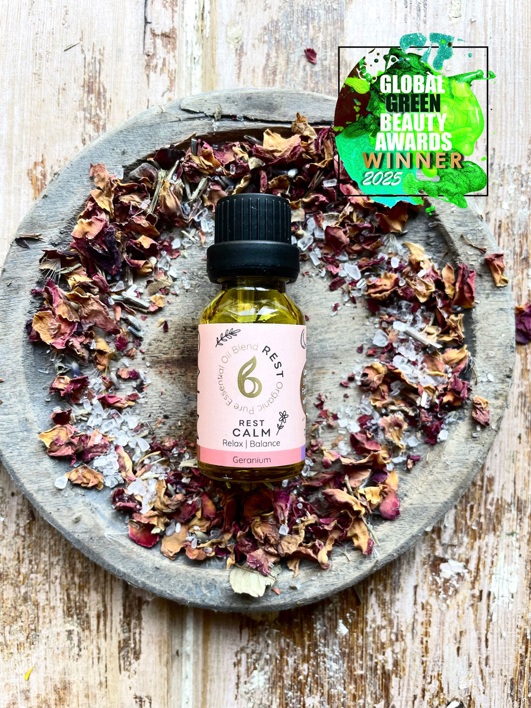 B Calm Blended Essential Oil Gift Set – Breathe, Live & Rest – Stress Relief, Energy Boost & Sleep & Hormone Support – 3×10ml