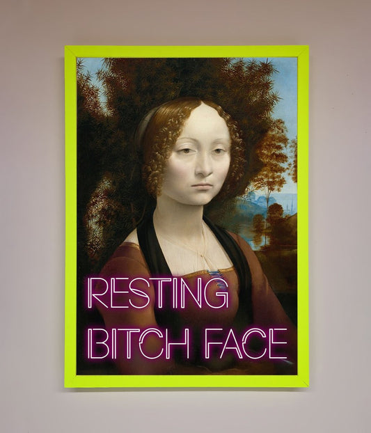 Resting Bitch Face Renaissance Framed Print