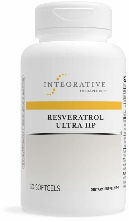 Integrative Therapeutics Resveratrol Ultra HP - Heart Health Support | 60 Softgels | Gluten-Free & Non-Soy