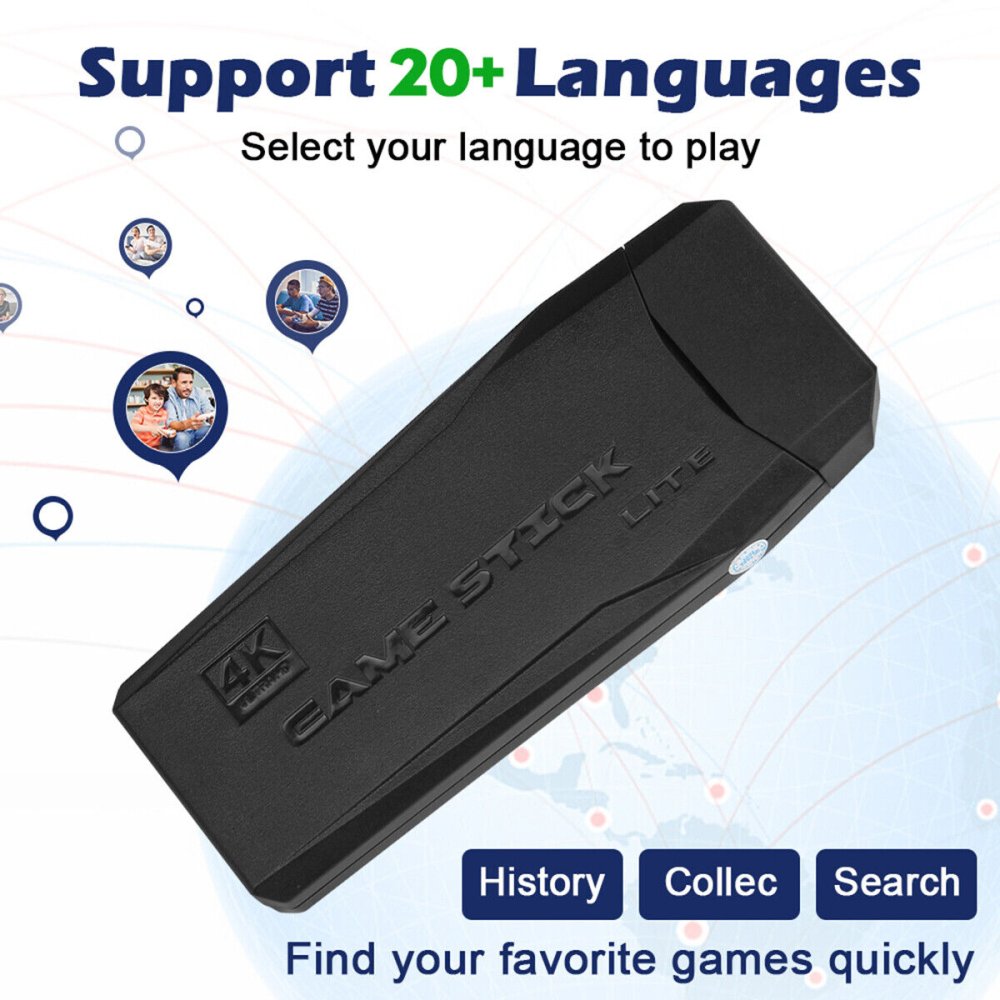 Retro Console Gaming 2 Player Home Arcade Stick, With 10,000 Games, Hdmi Plug & Play System