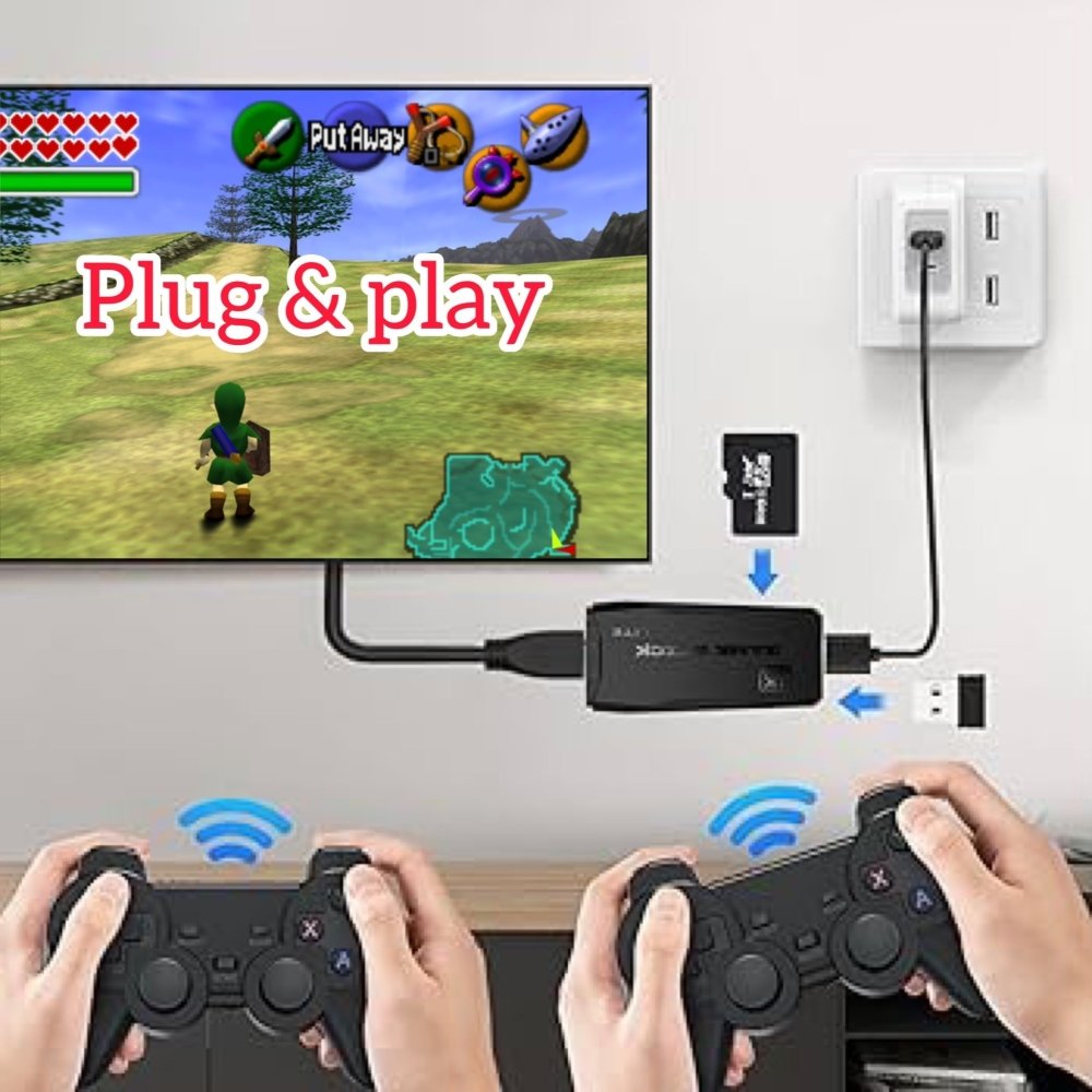 Retro Console Gaming 2 Player Home Arcade Stick, With 10,000 Games, Hdmi Plug & Play System