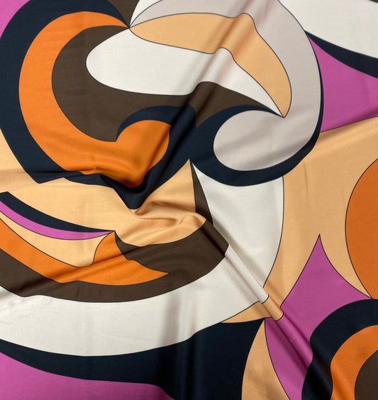 Abstract Geometric Print Fabric by the Metre