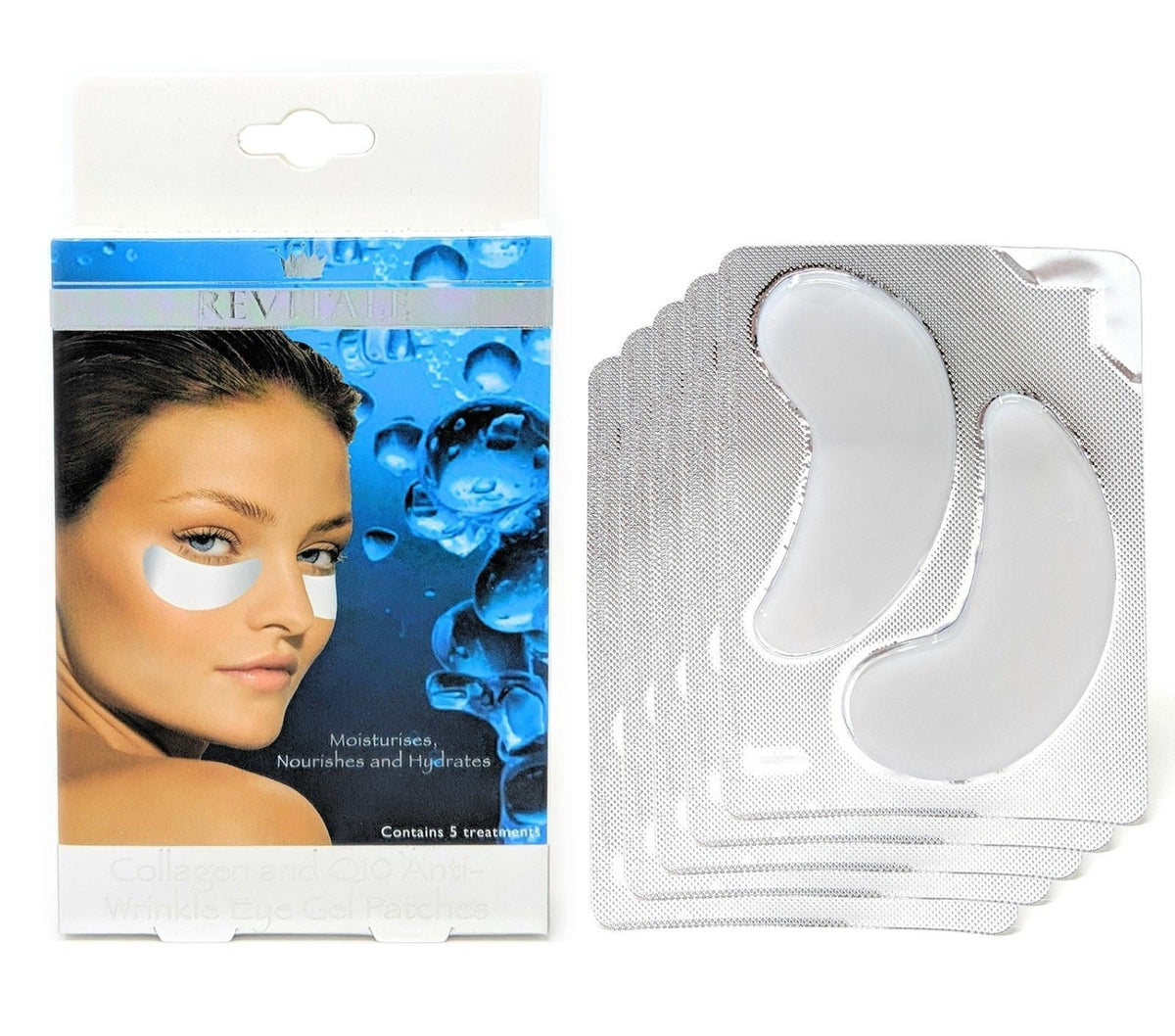 Revitale Collagen and Q10 Under Eye Gel Patches - Moisturises & Hydrates