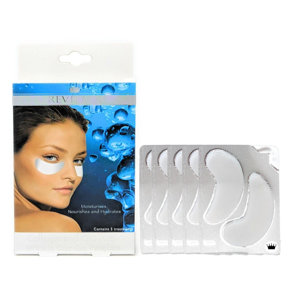 Revitale Collagen and Q10 Under Eye Gel Patches - Moisturises & Hydrates