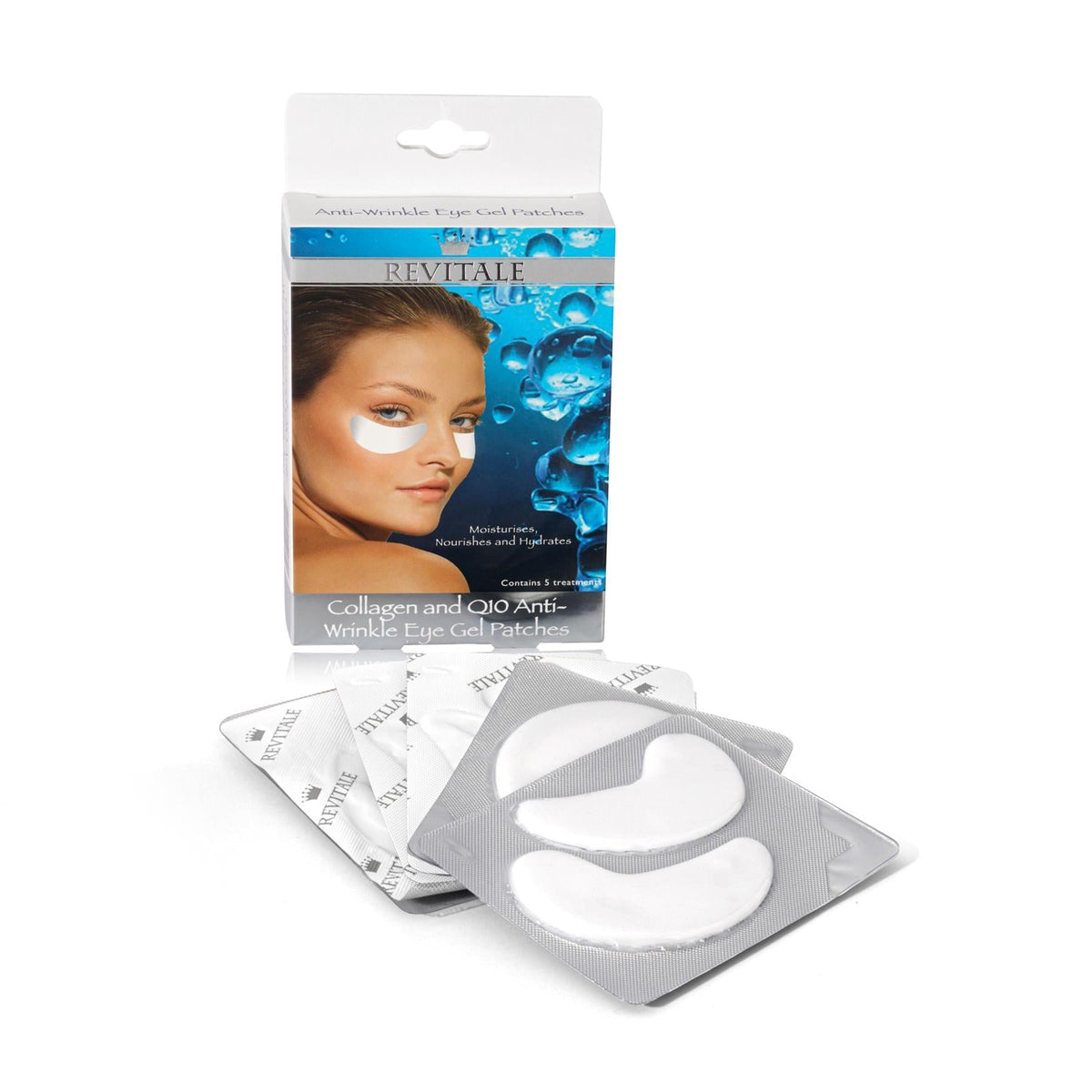 Revitale Collagen and Q10 Under Eye Gel Patches - Moisturises & Hydrates