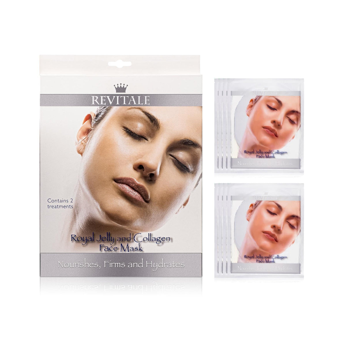 Revitale Face Masks - Royal Jelly and Collagen - Nourishes, Firms & Hydrates