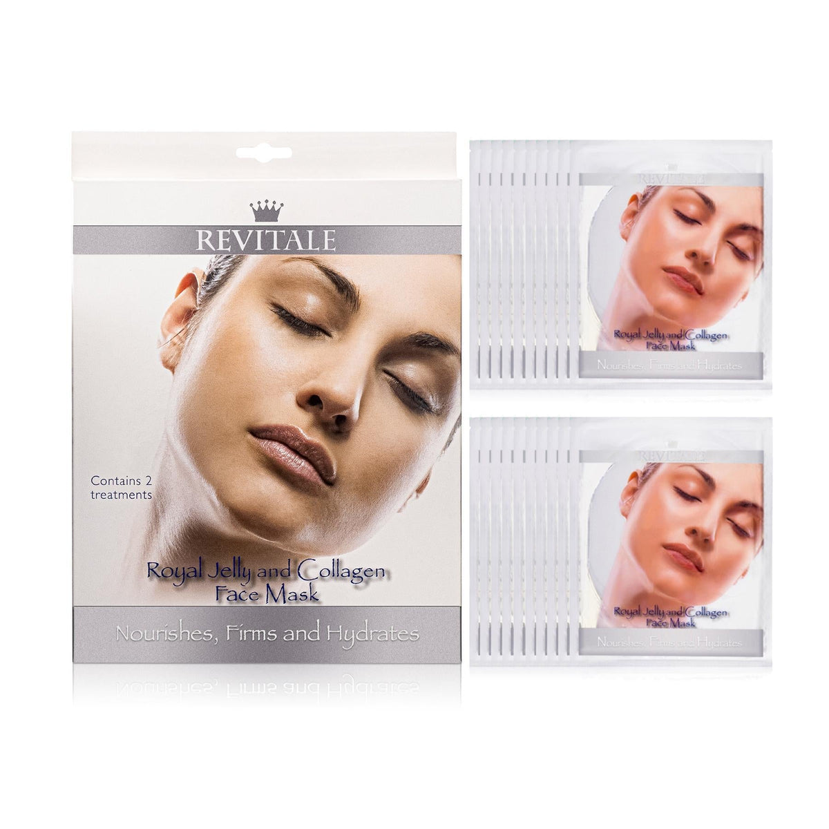 Revitale Face Masks - Royal Jelly and Collagen - Nourishes, Firms & Hydrates