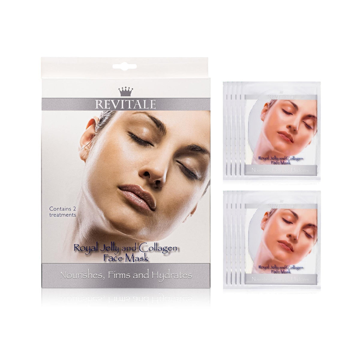 Revitale Face Masks - Royal Jelly and Collagen - Nourishes, Firms & Hydrates