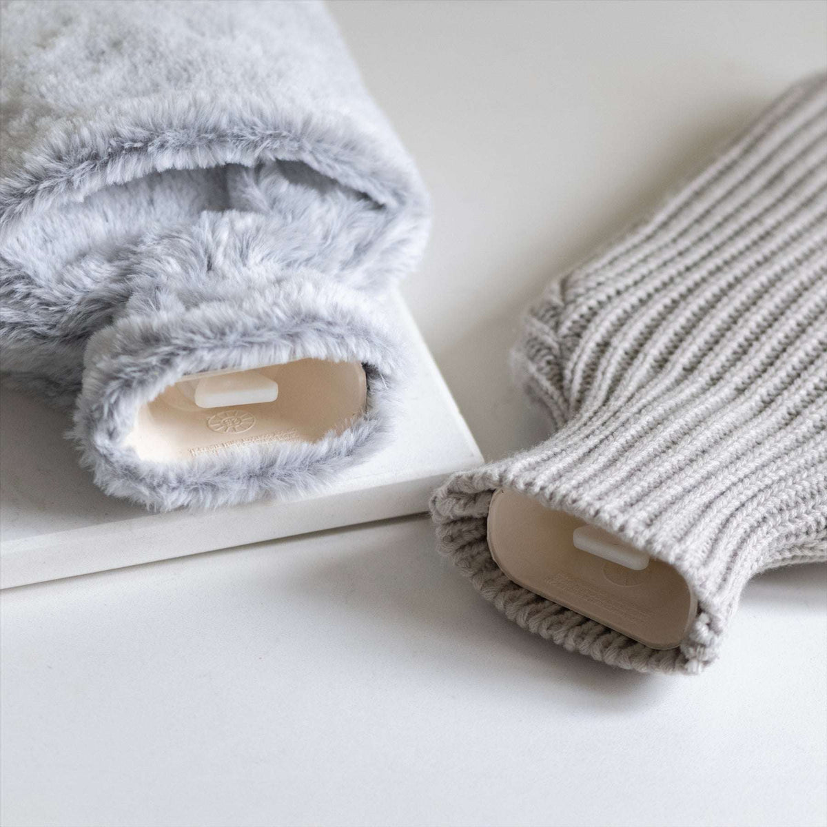 Revitale Luxury Hot Water Bottle with Silver Sleeve Cover (2L)