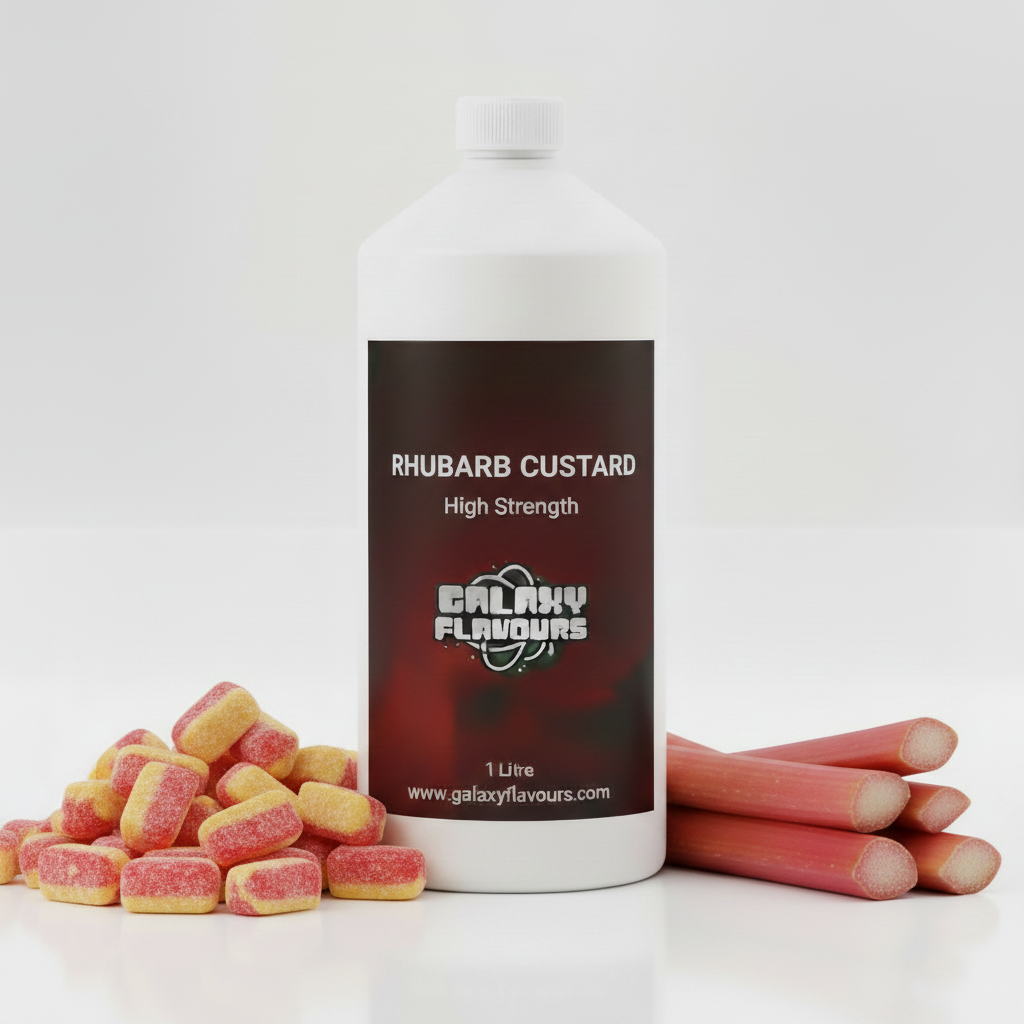 Rhubarb Custard Food Flavouring - Professional High Strength - 1 Litre