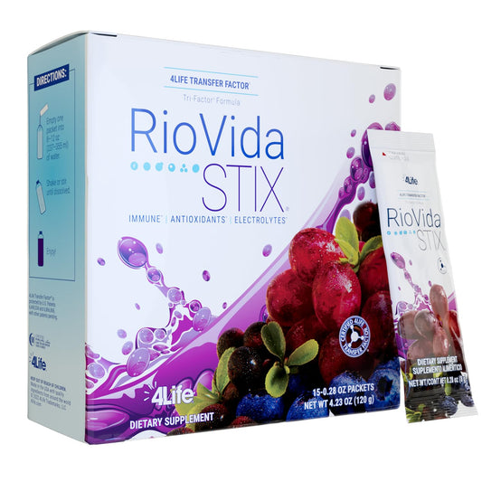 4Life Transfer Factor RioVida Stix Tri-Factor Formula – Immune Support (15 Packets)