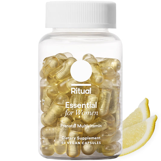 Ritual Essential for Women Prenatal Multivitamin – Vegan, Non-GMO, Citrus, 30 Days