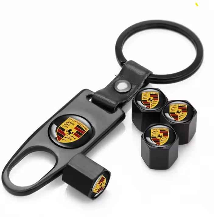 4pcs Car Wheel Tire Air Valve Core Caps Accessories For Porsche