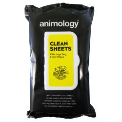 Animology Clean Sheets Dog and Cat Wipes, 100's