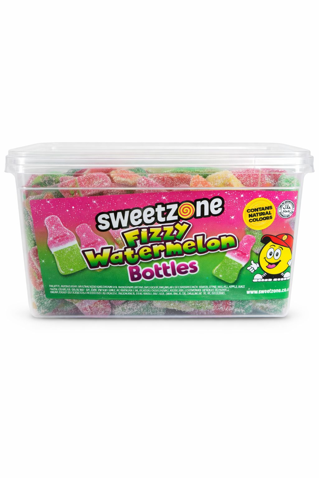 Sweetzone Fizzy Watermelon Bottles – Tub of 150